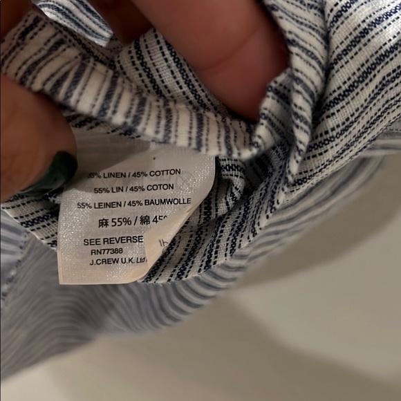 J. Crew striped top with ruffle sleeves - Picture 6 of 6